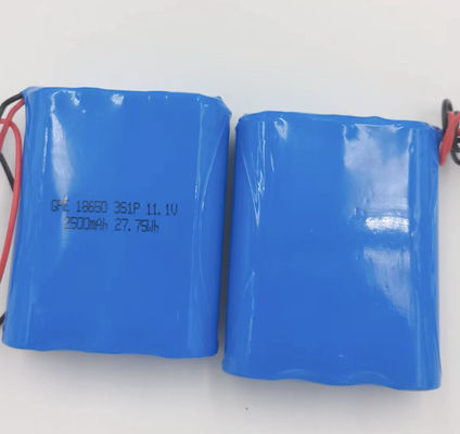 Batería recargable 11.1V Li Ion Battery Pack 2.5Ah de la ión de litio 12V