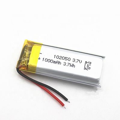 3,7 la batería de litio de la batería 3,7 V del polímero de litio de voltio 1.0Ah kc aprobó