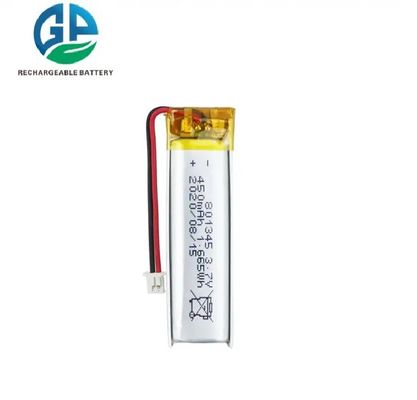 CB IEC62133 Batería de iones de li 3.7V Batería de litio 801345 450mAh Batería de litio para el hogar inteligente
