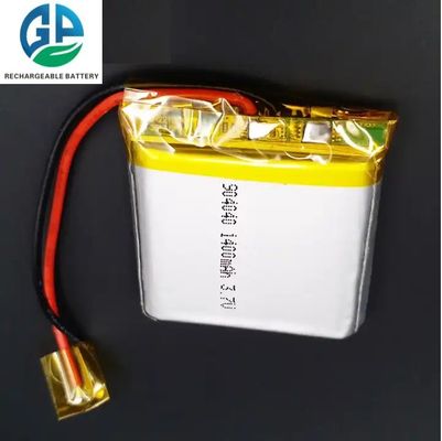 UN38.3 3.7v 1400mah Batería de Li-polímero 904040 Litio-polímero Batería de paquete KC CB IEC62133 Aprobada
