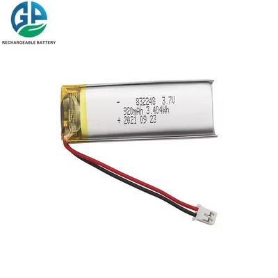 CB IEC62133 Paquete de baterías recargables aprobado 832248 920mAh Certificado KC de 3,7 V