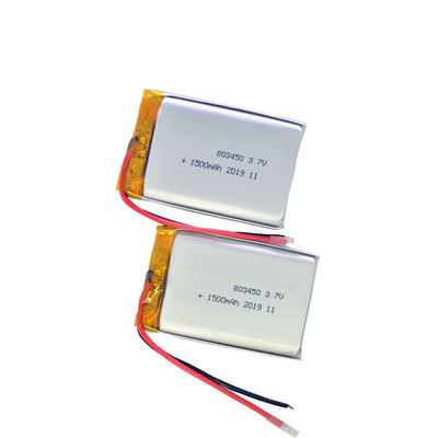 803450 1500mah 3,7 voltio recargable Li Polymer Battery
