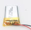 3.7V 250mah 502030 Batería recargable de polímero de litio KC aprobada