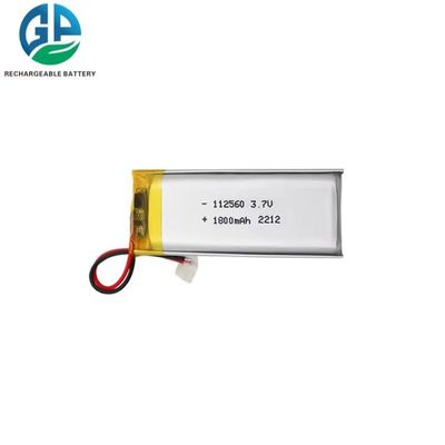 Batería 112560, litio Ion Polymer Battery Pack de ISO9001 kc Lipo de 3.7V 1800mAh 6.66Wh