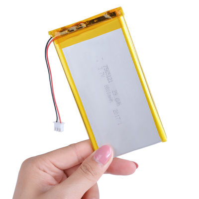 comprar 7565121 Tamaño 3.7V 8000mAh Batería de Polimero de Litio - Batería LiPo recargable de alta capacidad Fabricación en línea