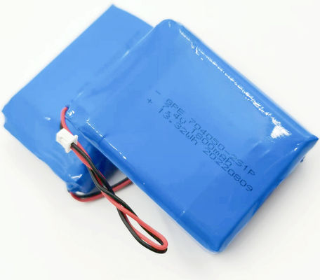 comprar 704050 7.4V 1800mAh 500 veces Vida útil de la batería de polímero de litio personalizado para el dispositivo de detección Fabricación en línea