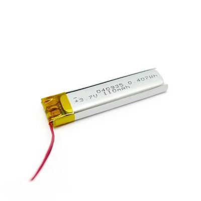 comprar 400935 3.7V 80mAh Pequeña batería de polímero de litio IEC62133 CB KC aprobado online manufacture