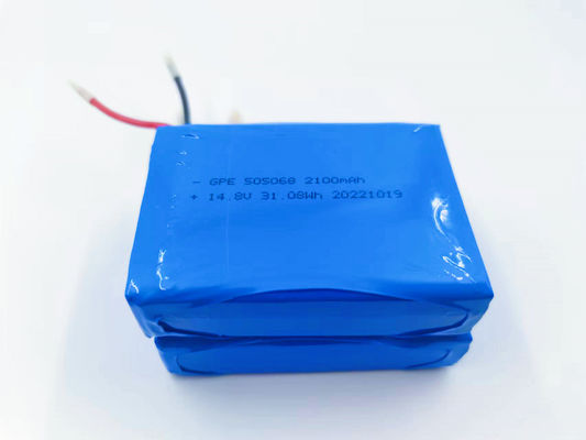comprar batería 2.1Ah del polímero de litio de 14.8v 505068 4S1P para el detector online manufacture