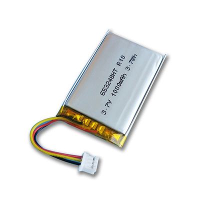 comprar 653248 Batería recargable de batería de polímero de litio modelo 3,7 V 1000 mAh para GPS y dispositivos médicos Fabricación en línea