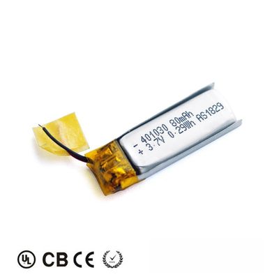 comprar Juega 401030 la batería kc del polímero de litio de 80mah 3.7v con el conector del PCM del alambre online manufacture