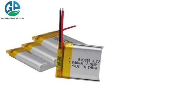 comprar certificación de 803035 de 3.7v 7.4v 800mah del polímero de litio CB de la batería recargable kc online manufacture