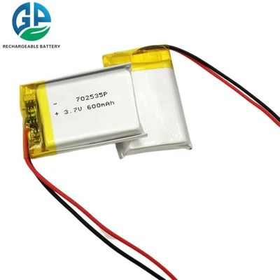 comprar 702535 pequeño almacenamiento 3.7V de la batería kc del polímero de litio de 600mah 650mah 700mah online manufacture