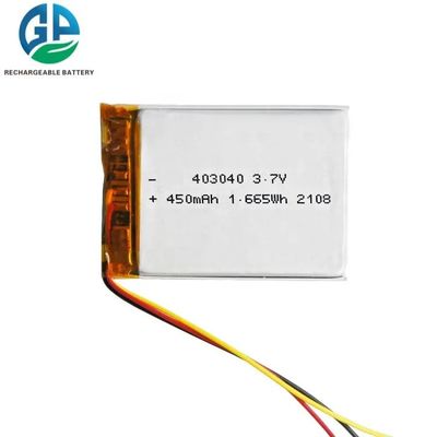comprar Batería recargable Lipo 3.7V 403040 450mah 1.665wh de Li Polymer kc online manufacture