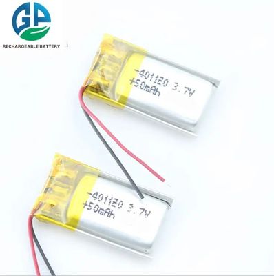 comprar Los CB kc aprobaron la batería de litio del polímero 3.7v, batería de 50mah 401120 Lipo para las auriculares online manufacture