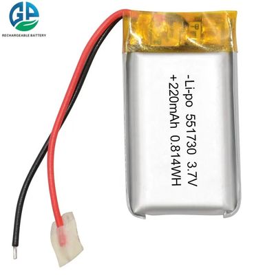 comprar Batería 3.7v 150mah 200mah 220mah 250mah 400mah 500mah de Lipo de 551730 aduanas online manufacture