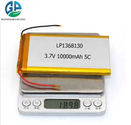 comprar 1368130 célula de batería del polímero de litio de 3.7v 10Ah 10000mah recargable online manufacture