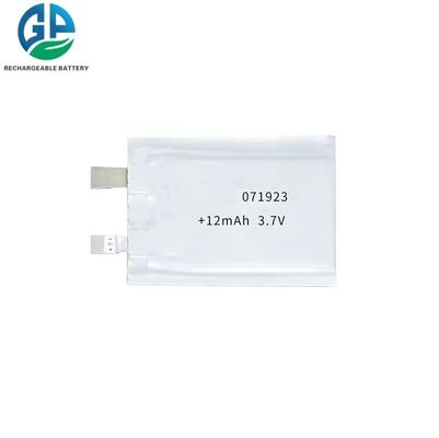 comprar Pequeño litio Ion Polymer Battery Ultra Thin Lipo 071923 de Li Polymer 3.7v 12mah online manufacture