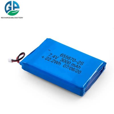 comprar 3.7v Batería de polímero de li 3000mah Protección contra sobrecarga de la fuente de alimentación online manufacture