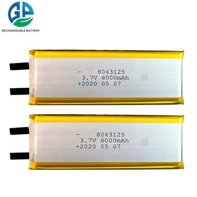 comprar 6000mah 8043125 3.7v 1s Recargable Lipo Batería Azul con enchufe online manufacture