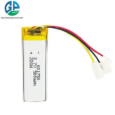 comprar Kc 500mah 3.7v 601750 Batería de polímero de litio personalizada para altavoces juguetes online manufacture
