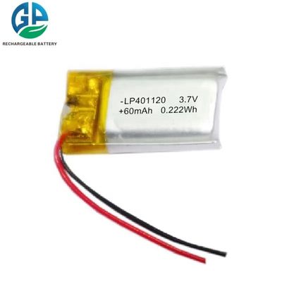 comprar 60mah 401120 Batería de polímero de litio 3.7 V online manufacture