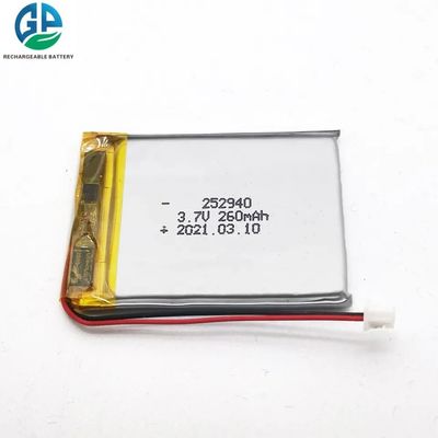comprar IEC62133 252940 Batería de polímero de litio 260mah 3.7v online manufacture
