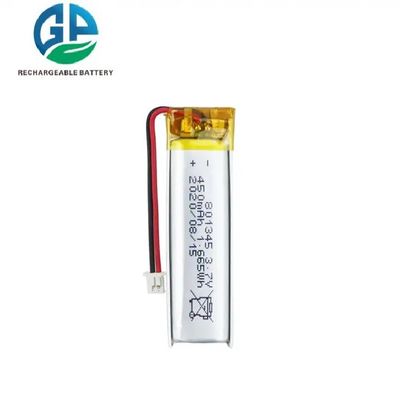 comprar CB IEC62133 Batería de iones de li 3.7V Batería de litio 801345 450mAh Batería de litio para el hogar inteligente online manufacture