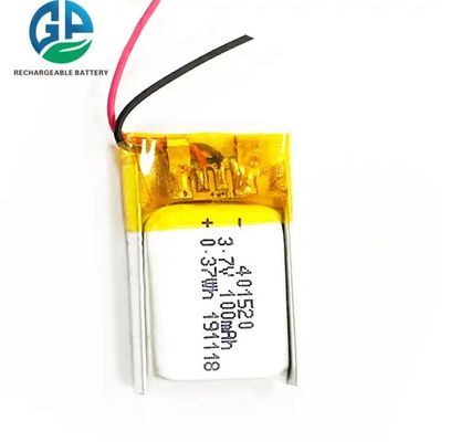 comprar KC aprobado 401520 3.7V 100mAh Batería recargable de iones de litio Li-polímero con conector Pcb y Jst Ph2.0 online manufacture