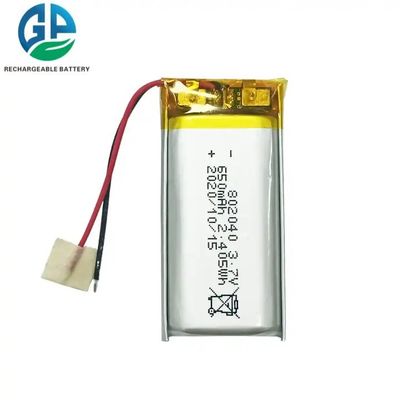 comprar KC IEC62133 Aprobar el paquete de baterías recargables de 3.7 voltios 802040 3.7v 650mah con batería de li-polímero Pcb online manufacture