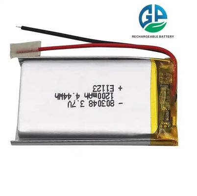 comprar KC aprobado Batería Lipo 803048 3.7V 1200mAh 4.44wh Batería recargable de Li-polímero online manufacture