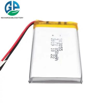 comprar KC, MSDS, RoHS aprobado 503055 Batería recargable de iones de litio 3.7v 850mAh Batería de litio polímero online manufacture