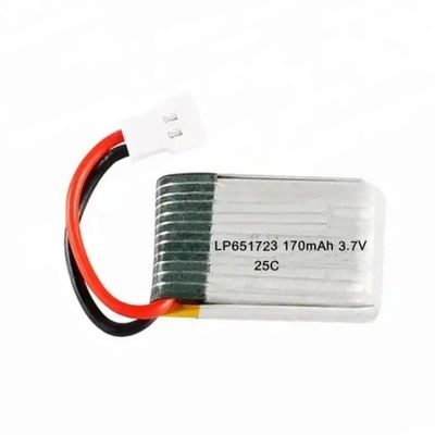 comprar Baterías de litio y polímero 651723 3.7v 150mah 170mah Batería de lipo KC UL1642 IEC62133 Drones Mini RC helicóptero online manufacture