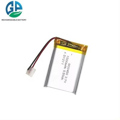 comprar Alta calidad KC IEC 62133 CB Batería de lipo aprobada 3.7v 1500mah Recargable 803450 1500mah 3.7V Batería de Li Polymer online manufacture