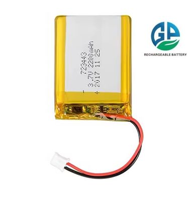 comprar KC CB IEC62133 Aprobado 3.7v 2200mah 723443 batería de iones de litio de polímero personalizada Batería Lipo recargable online manufacture
