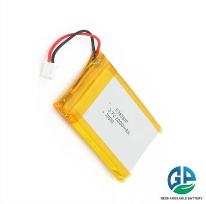buy Batería de polímero de litio de 3.7V 2000mAh con 500 ciclos de vida Batería recargable Lipo Fabricación en línea