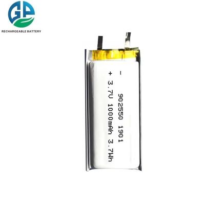 comprar Batería de litio polímero de alta capacidad de 3,7 V KC IEC62133 Batería de litio polímero certificada 1000mah 902550 online manufacture