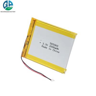 comprar kC,UN38.3 Alta capacidad de 3,7 V de polímero de litio 7,4Wh 2000mAh Batería Lipo 505060 con paquete de baterías de polímero de litio Pcb online manufacture
