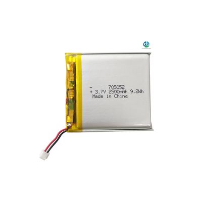 comprar KC Batería recargable de litio polímero de 3.7v 705052 2500mAh 9.25Wh Batería recargable de litio polímero online manufacture