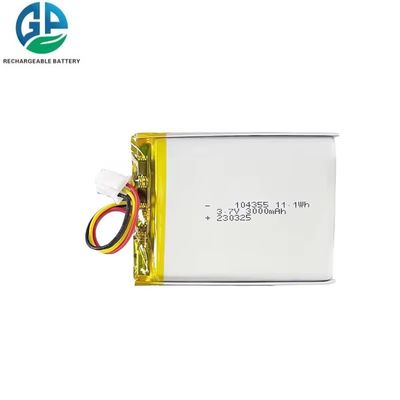 comprar Batería recargable de Lipo KC CB IEC62133 Fabrica profesional aprobada 3000mah 3.7v Mejor venta 104355 Para drones online manufacture