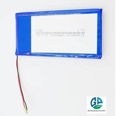 comprar Batería de alta tasa de descarga 30C 10000mah Batería de Li Polymer recargable 7661115 3.7V 37Wh Batería de Li Polymer para Iphone online manufacture