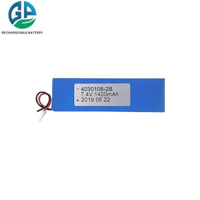 comprar Batería de alta velocidad de descarga 1400mah 30C Max60C 4030108 2S 7.4v Batería Lipo Batería recargable de litio polímero online manufacture