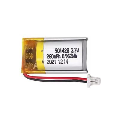 comprar 901428 260mAh 3.7V Batería profesional de polímero de litio personalizada online manufacture