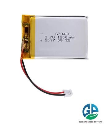 comprar 3.7v Batería de iones de litio de alta capacidad recargable 1200mah 673450 online manufacture