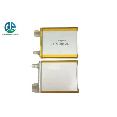 comprar Batería de alta tasa de descarga 30C Max60C recargable 585460 2000mAh 3.7V Batería de Li-polímero para dispositivos de rastreo online manufacture