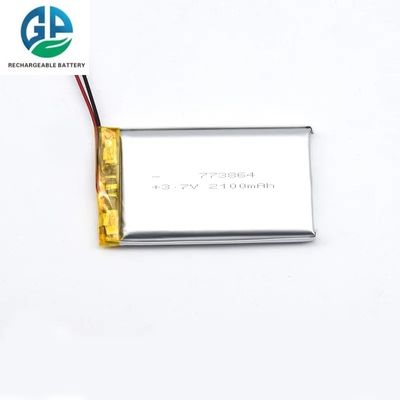 comprar Baterías Li-polímero de alta capacidad 3.7V 773864 3.7V Lipo Cell 2100mAh Li-ion Polímero recargable para dispositivo móvil online manufacture