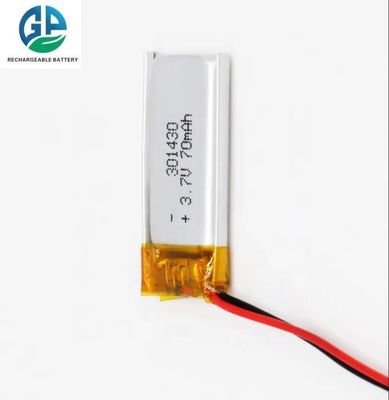 comprar Para Smart Watch Batería de 3,7 V 70mah 301430 Batería recargable de polímero Batería de Lituim Batería de alta tasa de descarga Batería online manufacture