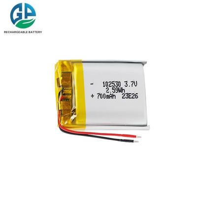 comprar KC IEC62133 Alta calidad 3.7v 102530 6s 3s 700mah Batería de iones de litio para relojes inteligentes online manufacture