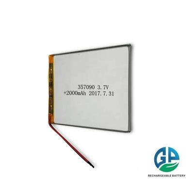 comprar Batería de polímero de iones de li de alta capacidad 2500mAh Batería de polímero de li 3.7v 357090 para tableta online manufacture
