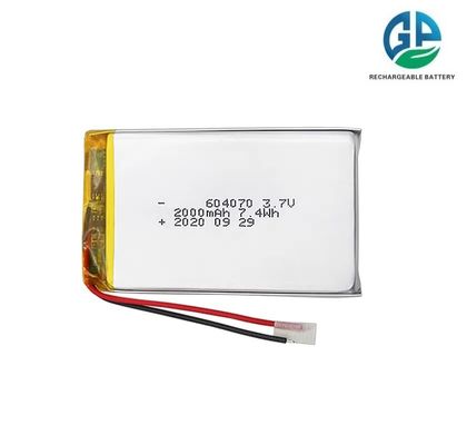 comprar Batería de alta velocidad de descarga 30C Max60C Recargable 604070 2000mAh 3.7V Batería de Li-polímero para máquina de pedido online manufacture