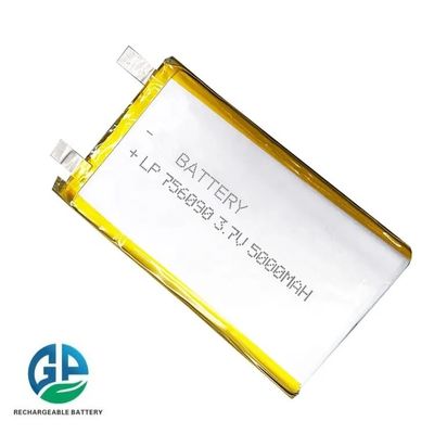 comprar Batería de alta velocidad de descarga 30C KC UN38.3 Certificada 3.7V 756090 3.7v 5000mah batería de iones de litio para productos digitales online manufacture